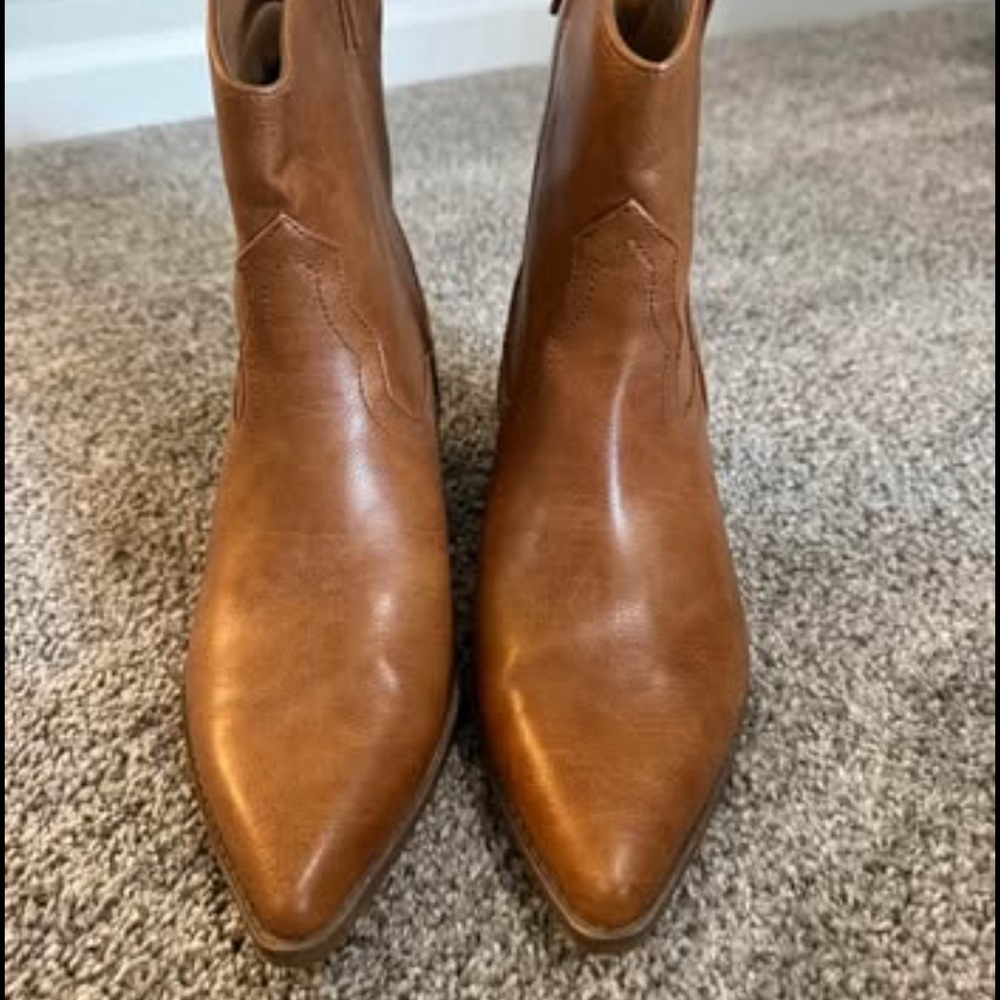 Brown Leather Ankle Boots